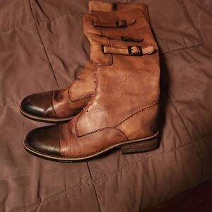 Vince Camuto Brown Leather Women's Boots
